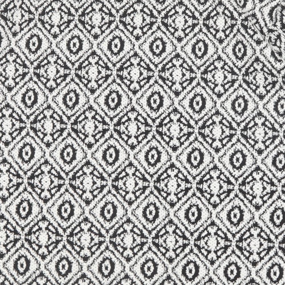 F&F Womens Black Geometric  Jacket  Size 16