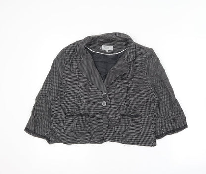 Womens UK Size 16 Marks and Spencer Black Jacket
