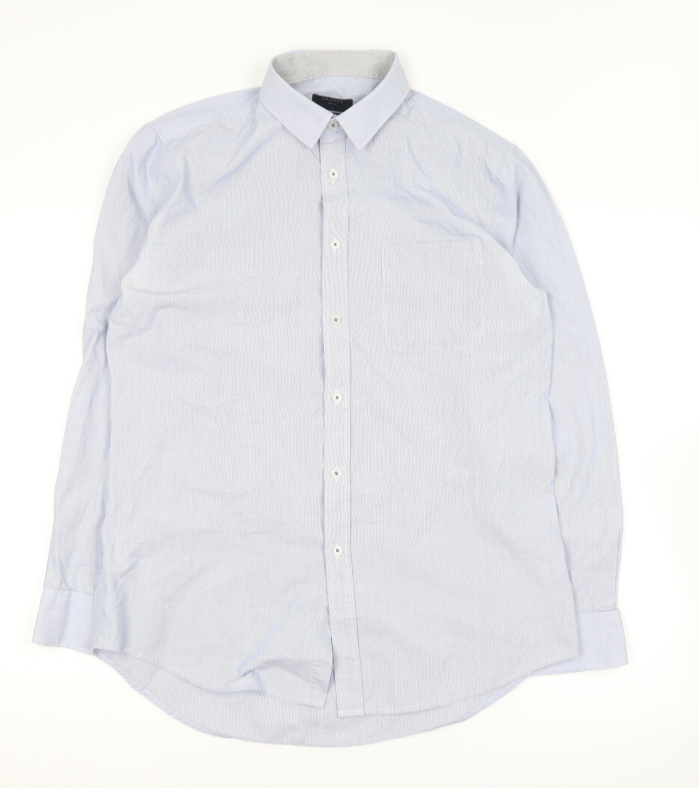 Mens UK Size L Padini Blue  Button-Up Long Sleeve Casual Shirt