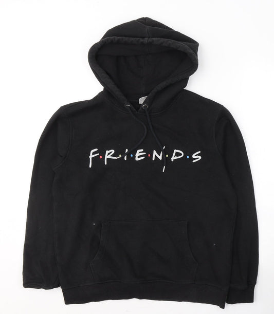 H&M Womens Black  Cotton Pullover Hoodie Size S  Pullover - Friends