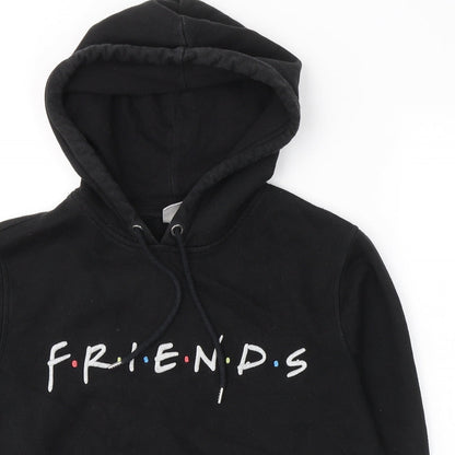 H&M Womens Black  Cotton Pullover Hoodie Size S  Pullover - Friends