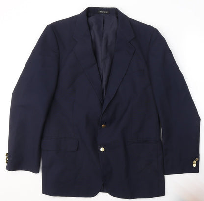 Mens UK Size 42 Preworn Regular Blue Suit Jacket