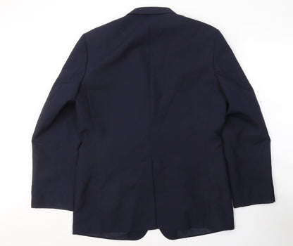 Mens UK Size 42 Preworn Regular Blue Suit Jacket