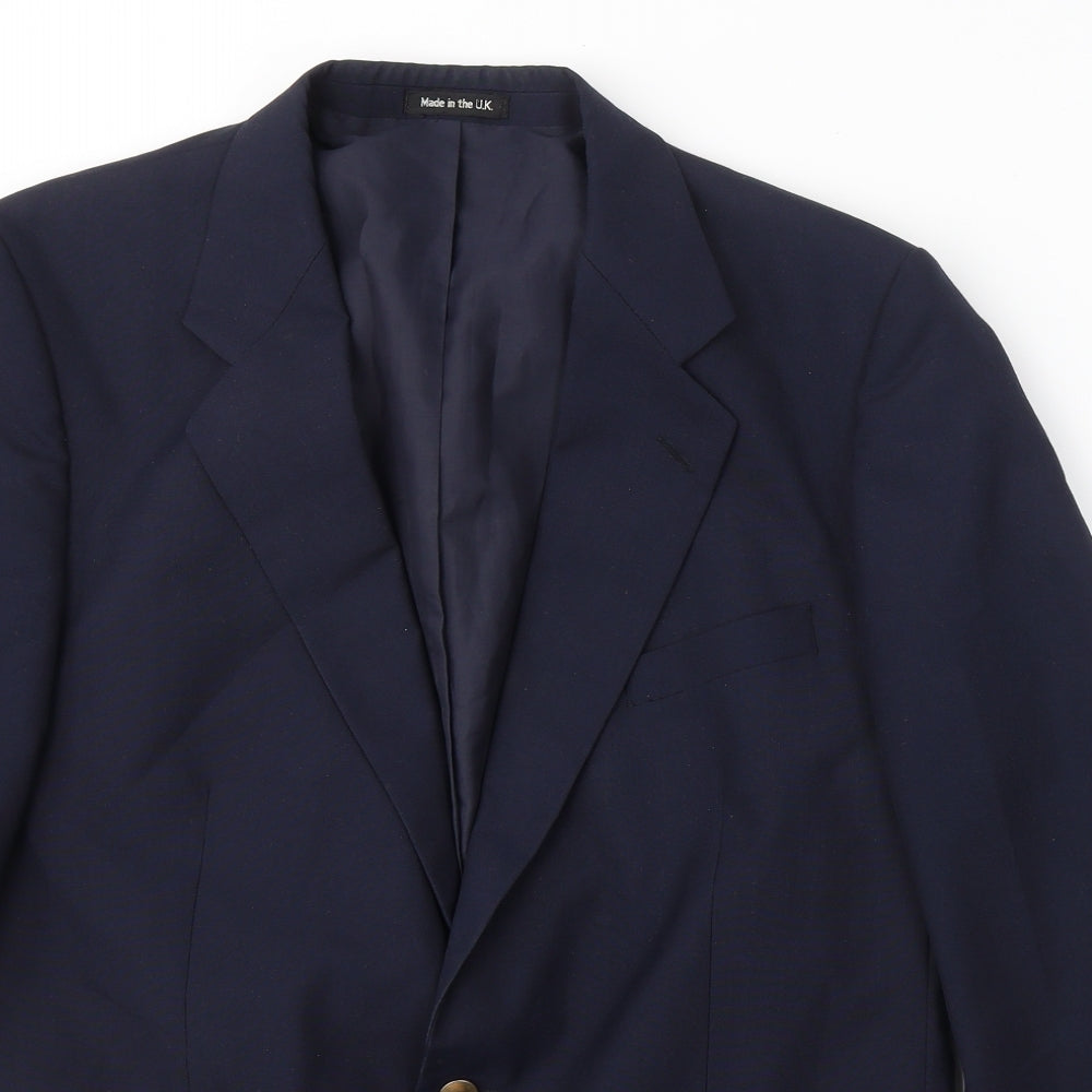 Mens UK Size 42 Preworn Regular Blue Suit Jacket