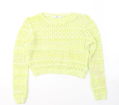 Womens UK Size 8 New Look Green Pullover Jumper