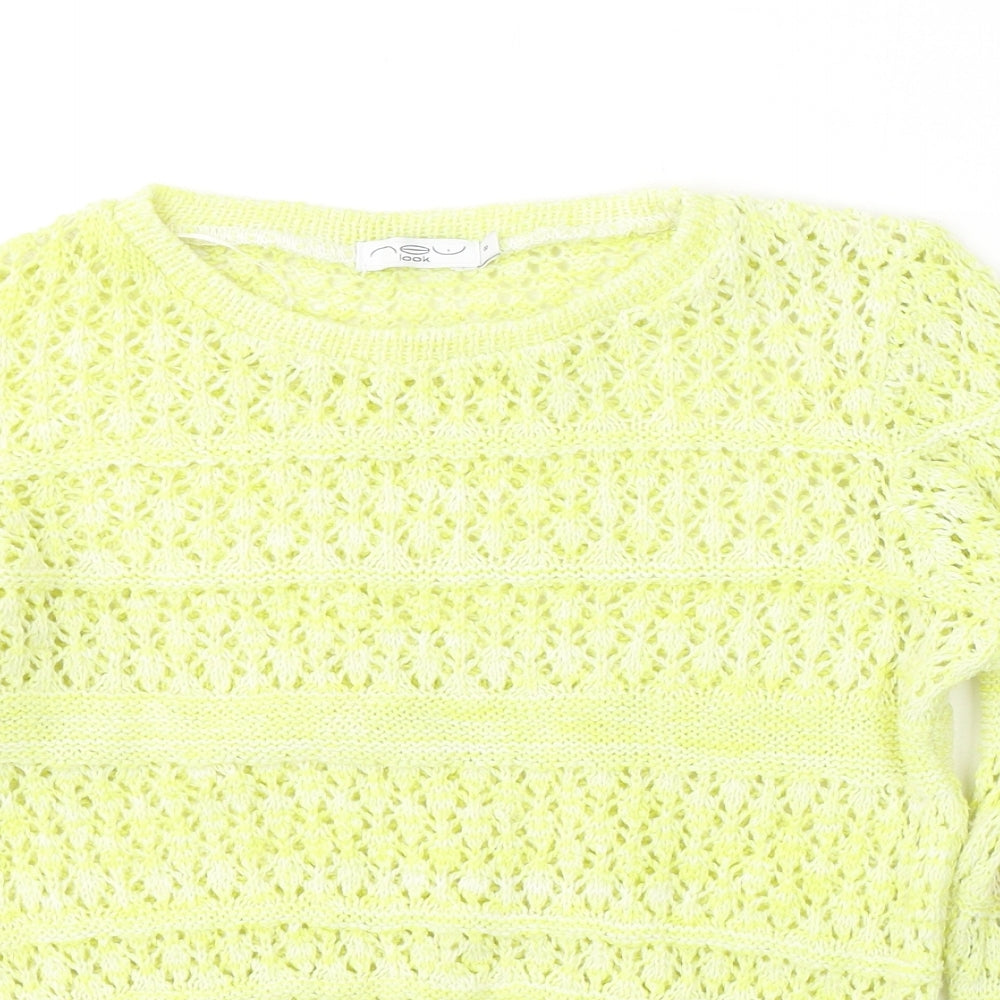 Womens UK Size 8 New Look Green Pullover Jumper