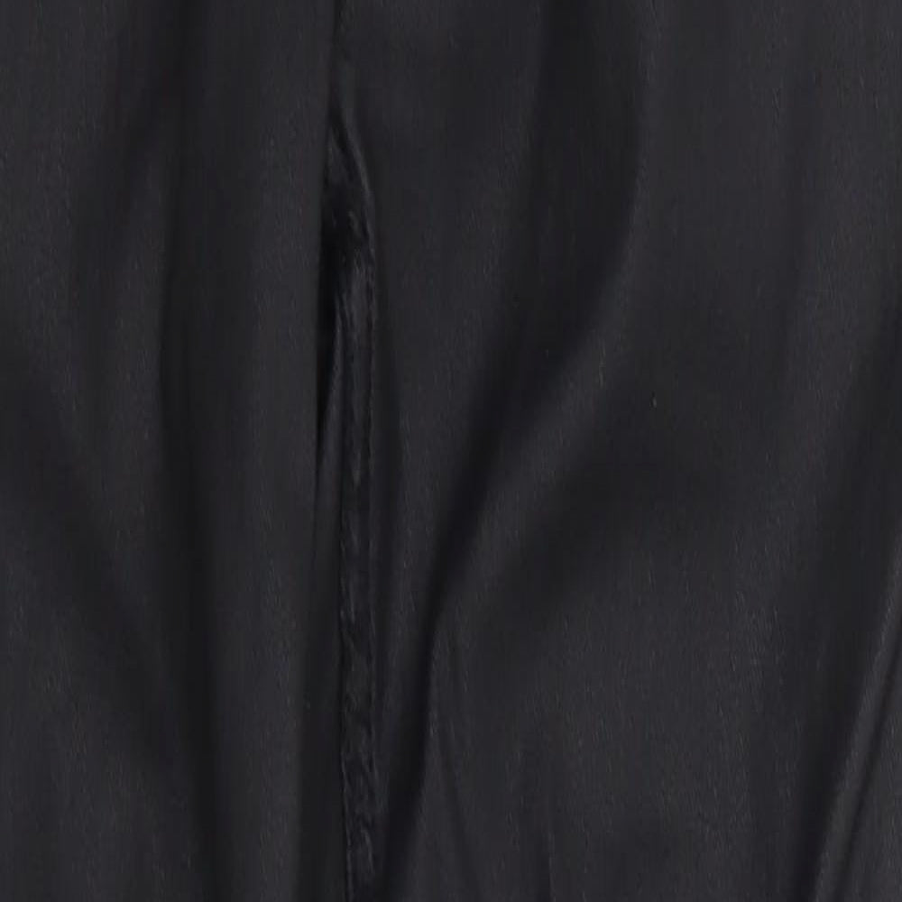 New Look  Womens Black  Viscose Trousers  Size 10 L25 in Regular Zip - Lift & Shape