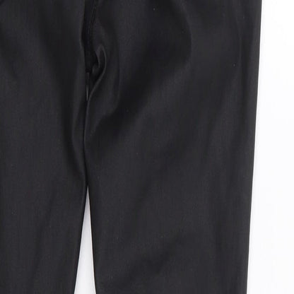 New Look  Womens Black  Viscose Trousers  Size 10 L25 in Regular Zip - Lift & Shape