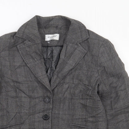 Primark Womens Grey  Polyester Jacket Suit Jacket Size 12
