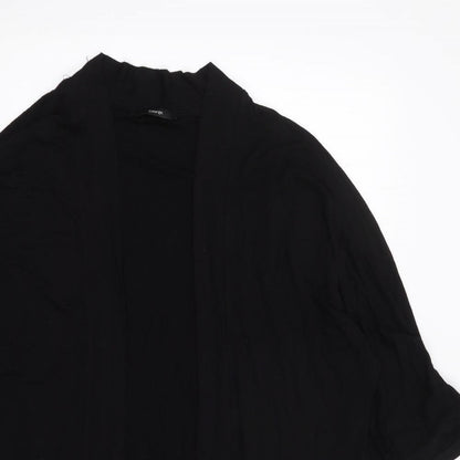 George Womens Black V-Neck  Viscose Cardigan Jumper Size L