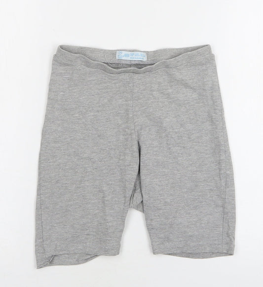 Primark Womens Grey  Cotton Biker Shorts Size 4 L5 in Regular