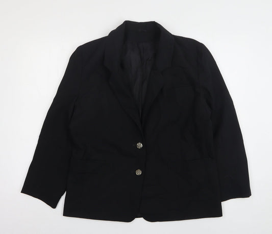 Debenhams  Womens Black  Polyester Jacket Suit Jacket Size 14