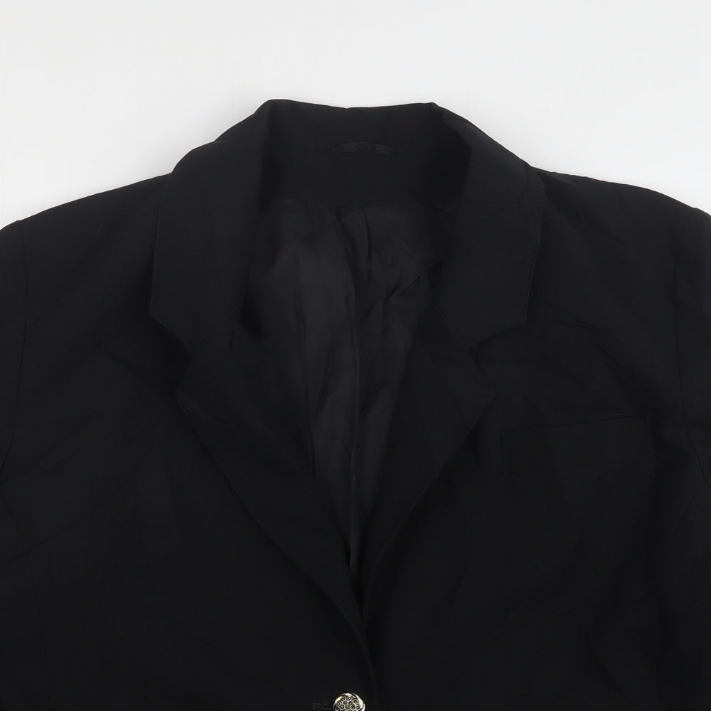 Debenhams  Womens Black  Polyester Jacket Suit Jacket Size 14