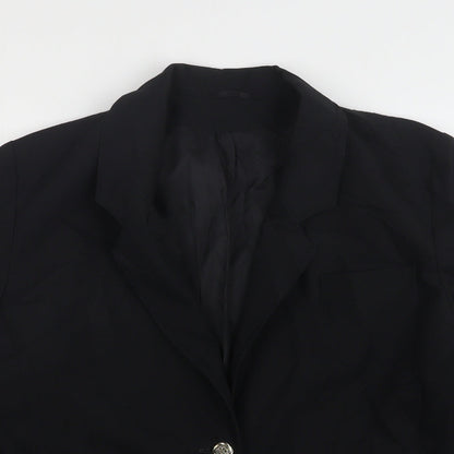 Debenhams  Womens Black  Polyester Jacket Suit Jacket Size 14