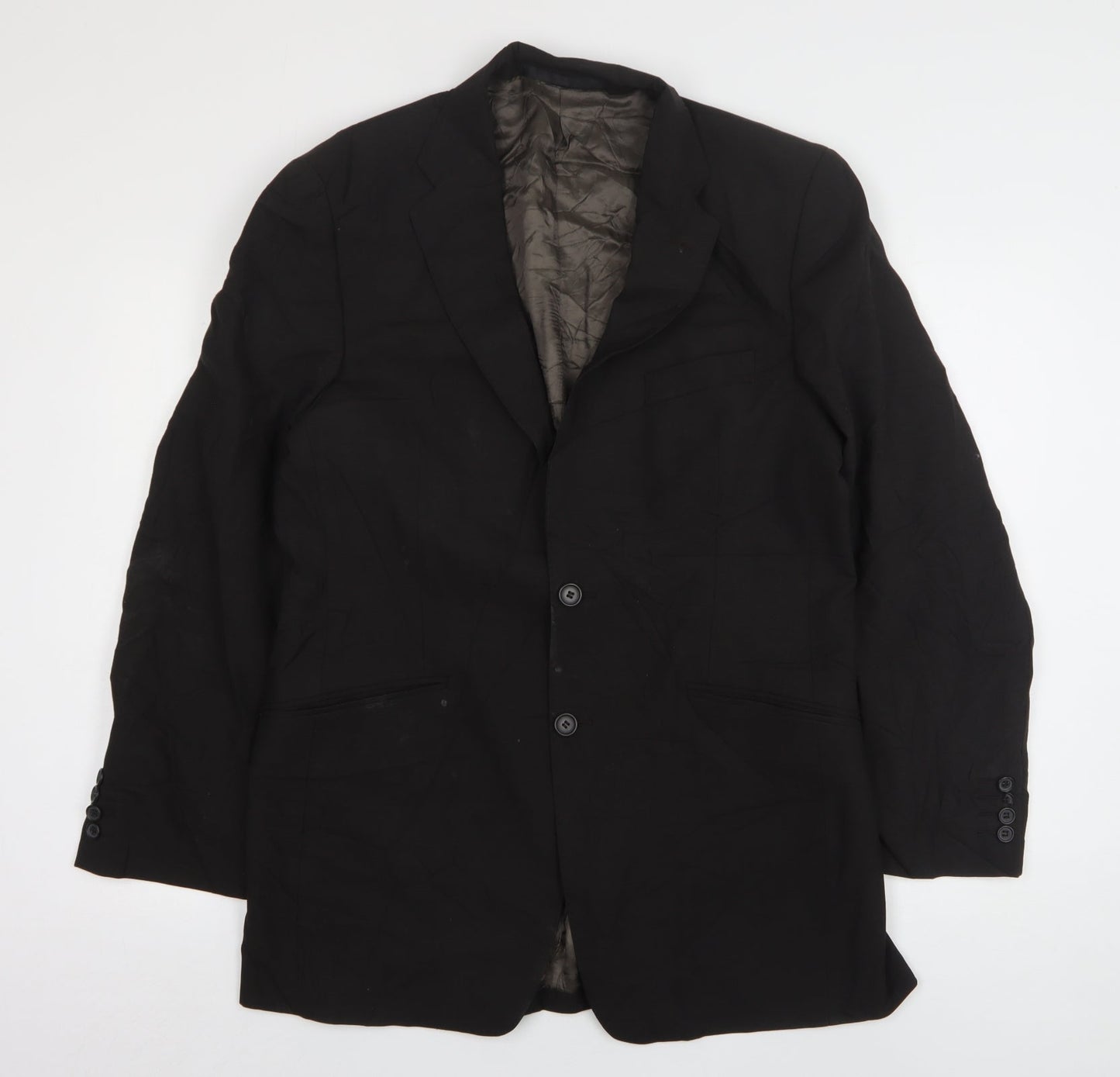 Autograph Mens Brown  Polyester Jacket Suit Jacket Size 40