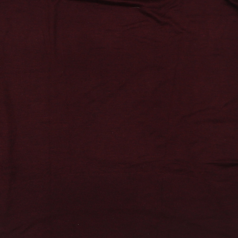 H&M Womens Red  Viscose Pullover Sweatshirt Size S