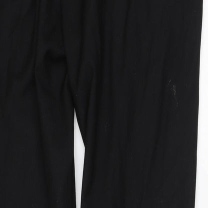 Preworn Mens Black  Polyester Trousers  Size 2XL L31 in Regular