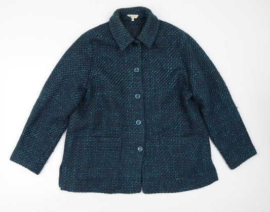 Penny Plain Womens Blue   Jacket  Size 18