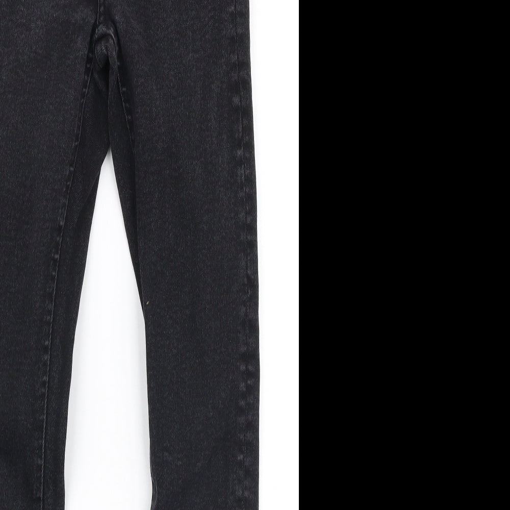 Denim Co Womens Black  Cotton Skinny Jeans Size 8 L27 in Slim Button
