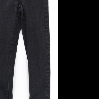 Denim Co Womens Black  Cotton Skinny Jeans Size 8 L27 in Slim Button