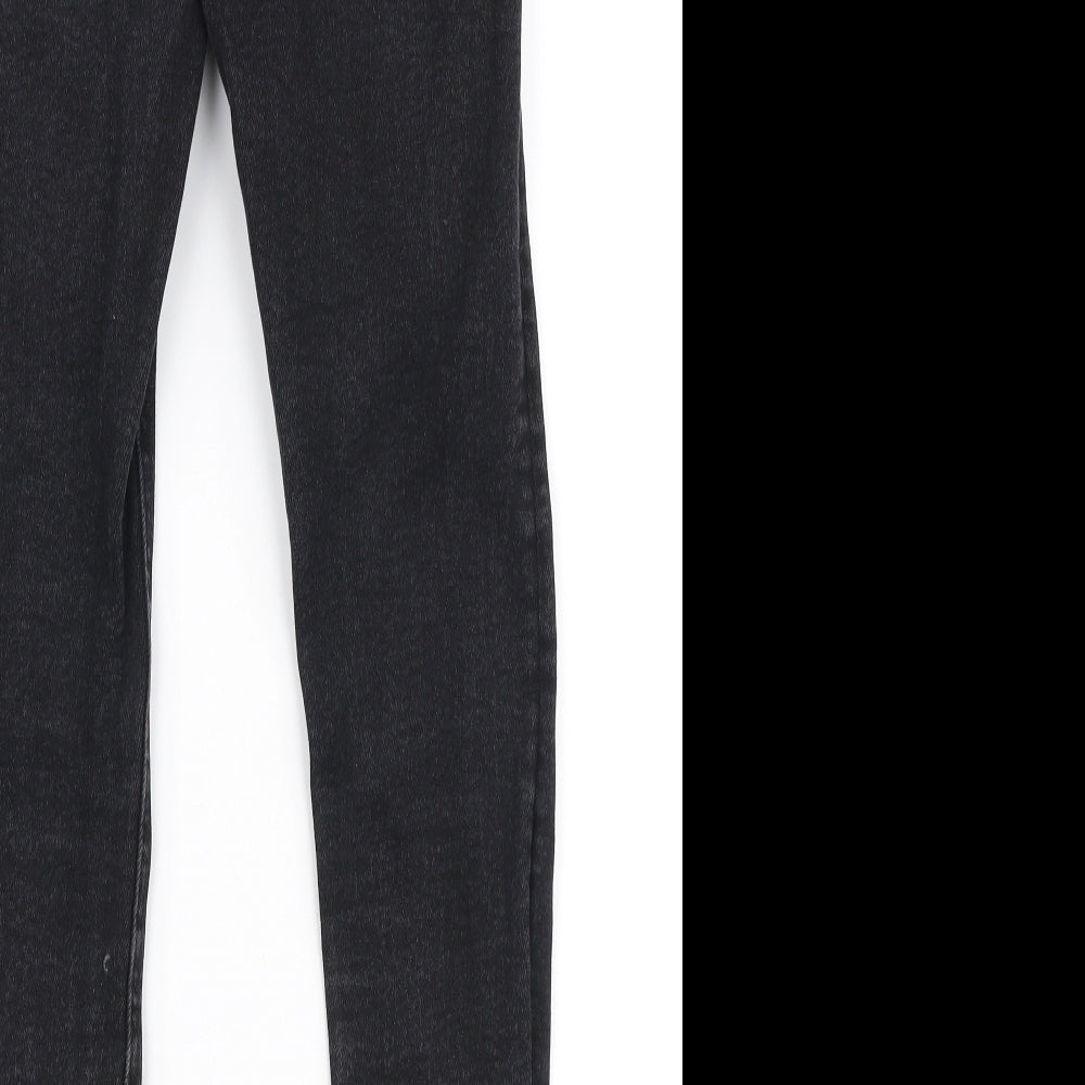 Denim Co Womens Black  Cotton Skinny Jeans Size 8 L27 in Slim Button