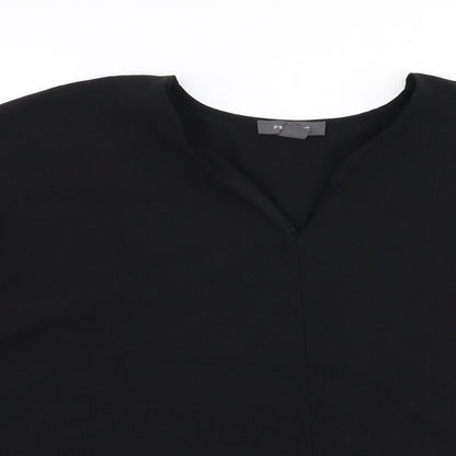 Primark Womens Black  Polyester Basic Blouse Size 14 V-Neck