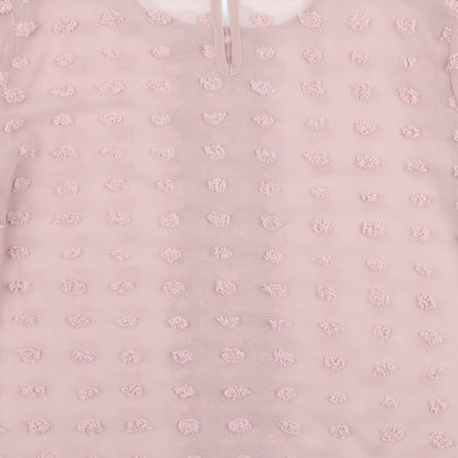 SheIn Womens Pink  Polyester Basic Blouse Size L Round Neck