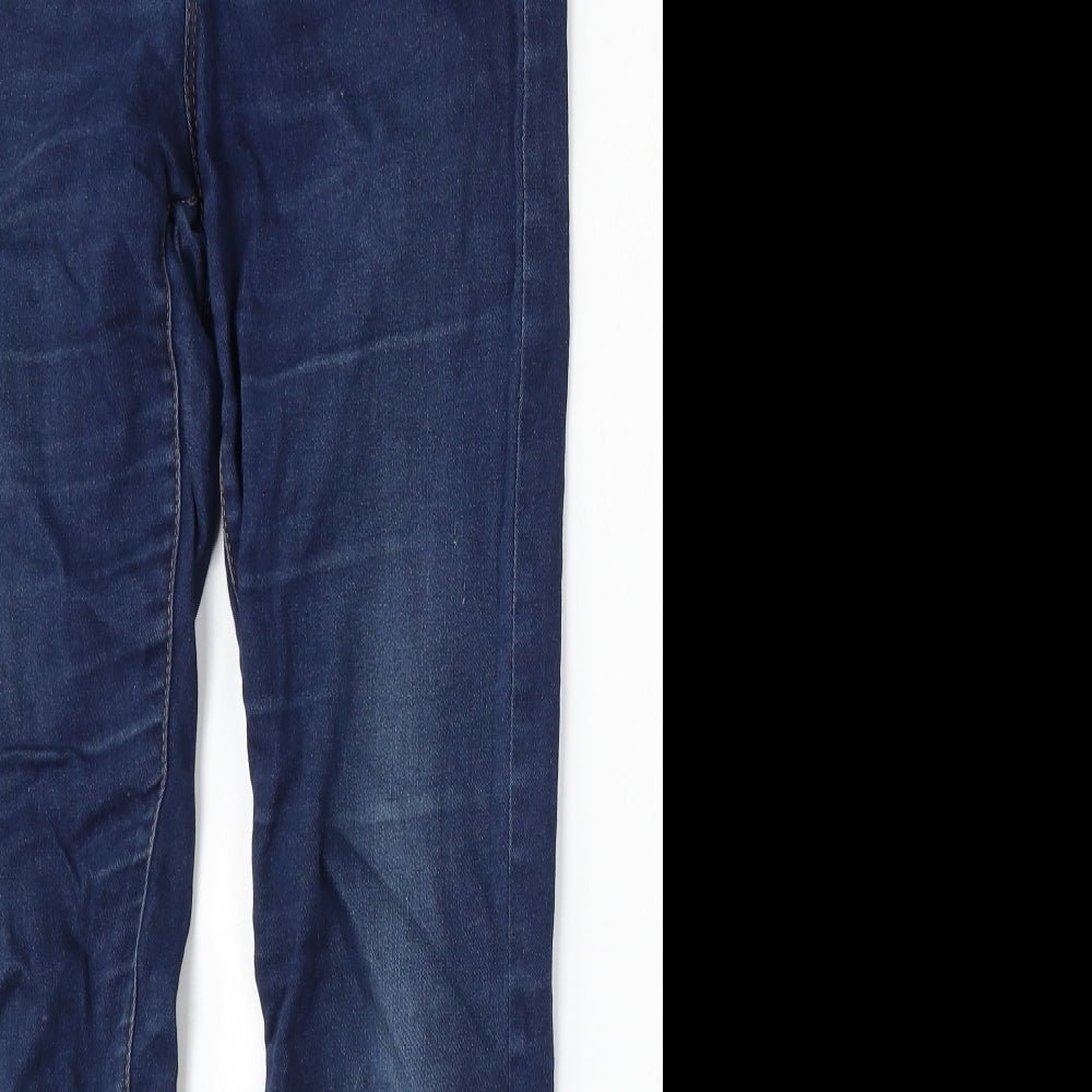 Denim CO Womens Blue  Cotton Skinny Jeans Size 10 L32 in Regular Button