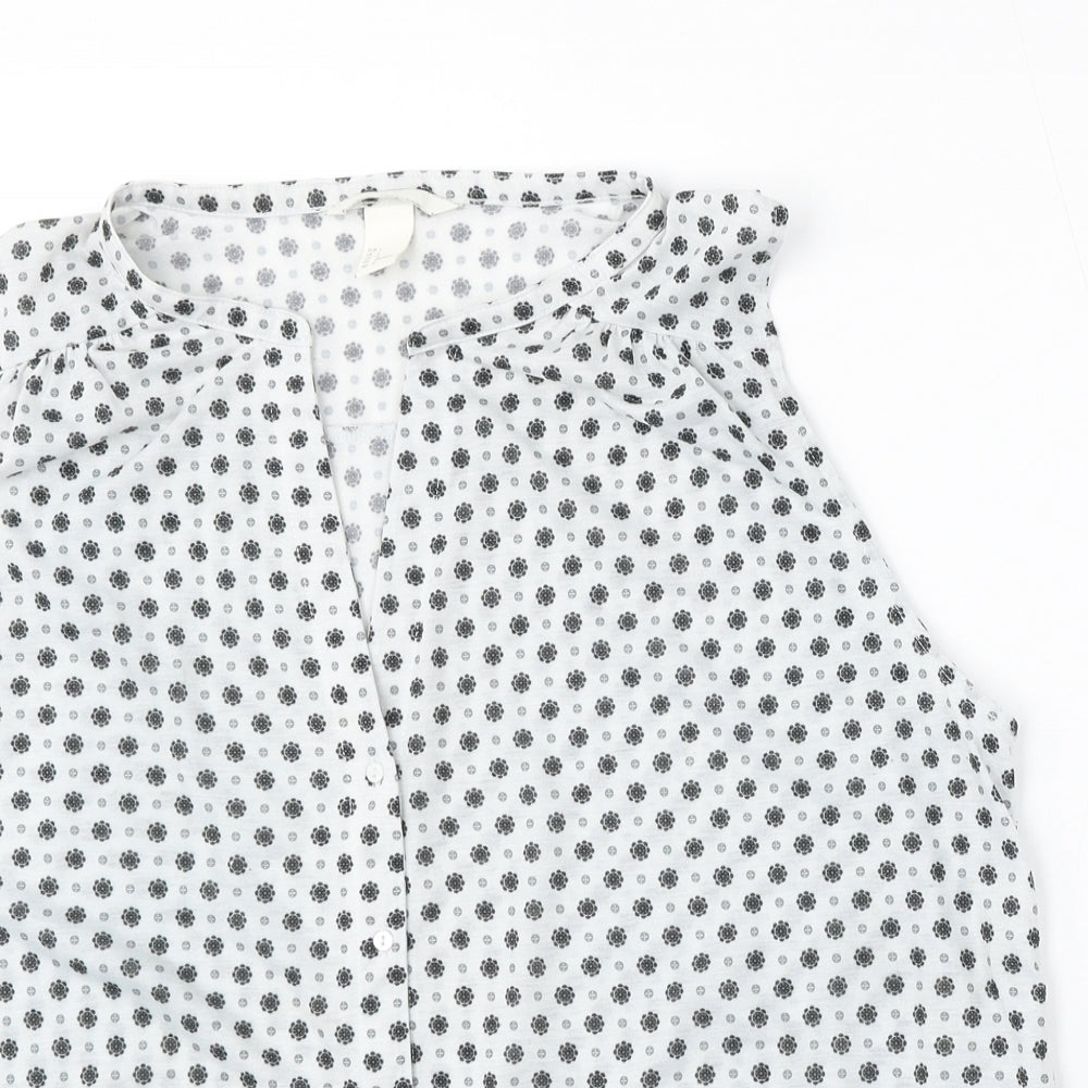 Womens UK Size L H&M Grey Basic Tank