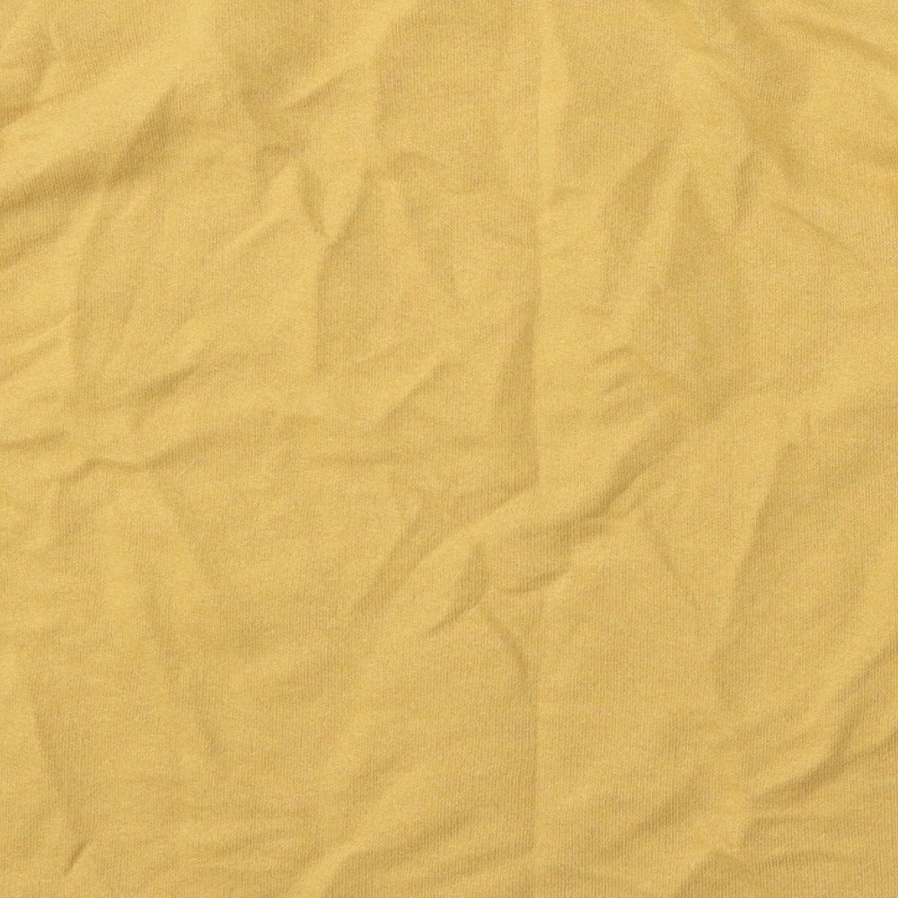 Womens UK Size M Pull&Bear Yellow Pullover Jumper