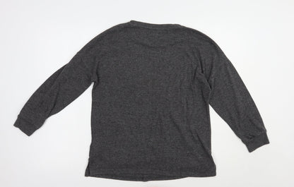 Primark Womens Grey Crew Neck  Polyester Pullover Jumper Size 12