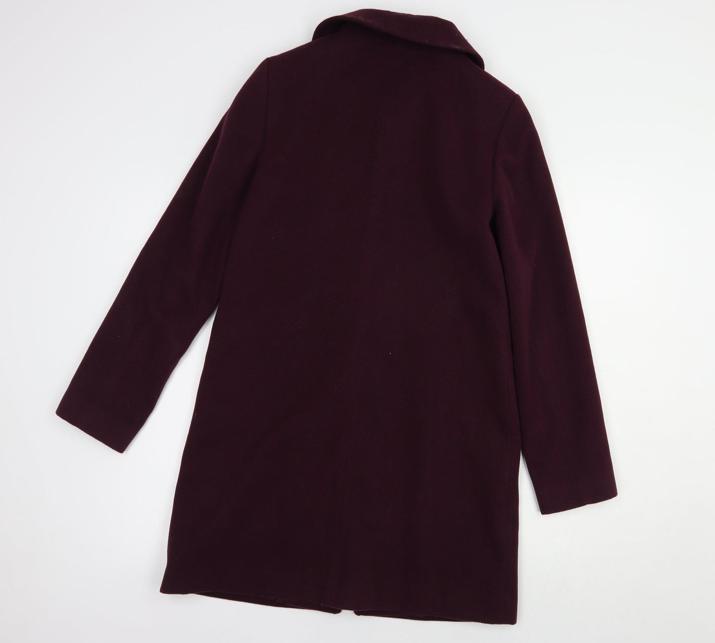 F&F Womens Purple   Biker Coat Size 6  Zip