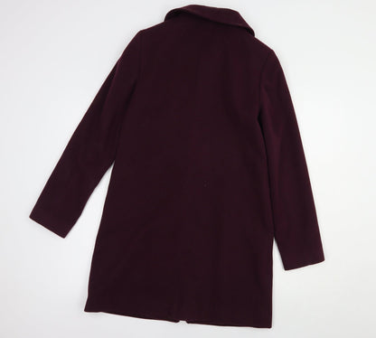 F&F Womens Purple   Biker Coat Size 6  Zip