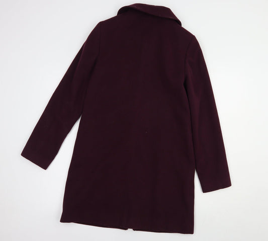 F&F Womens Purple   Biker Coat Size 6  Zip