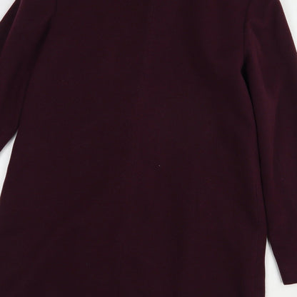 F&F Womens Purple   Biker Coat Size 6  Zip