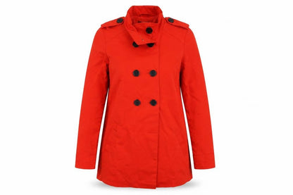 La Redoute Womens Red   Pea Coat Coat Size 6  Button