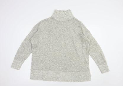 Womens UK Size M New Look Grey Pullover Jumper