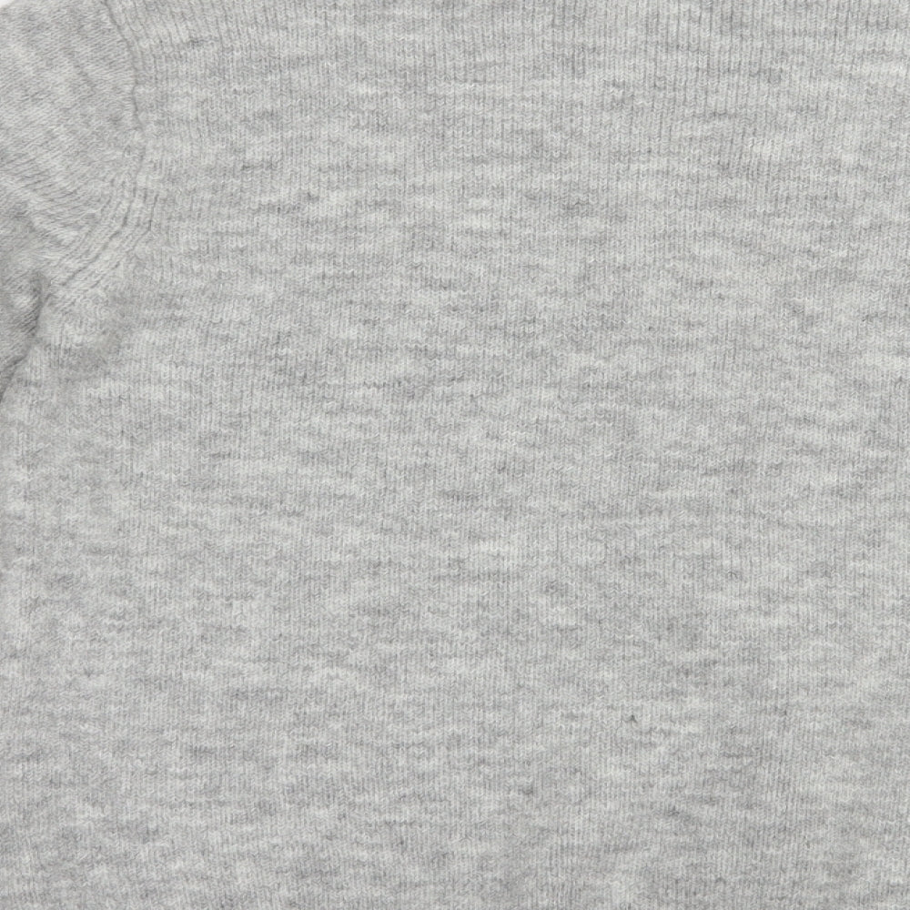 George Womens Grey Crew Neck  Acrylic Pullover Jumper Size 12