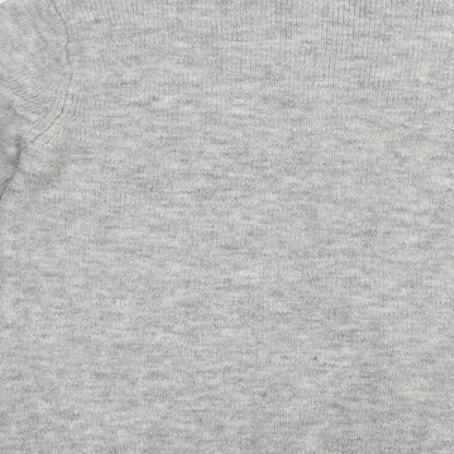 George Womens Grey Crew Neck  Acrylic Pullover Jumper Size 12