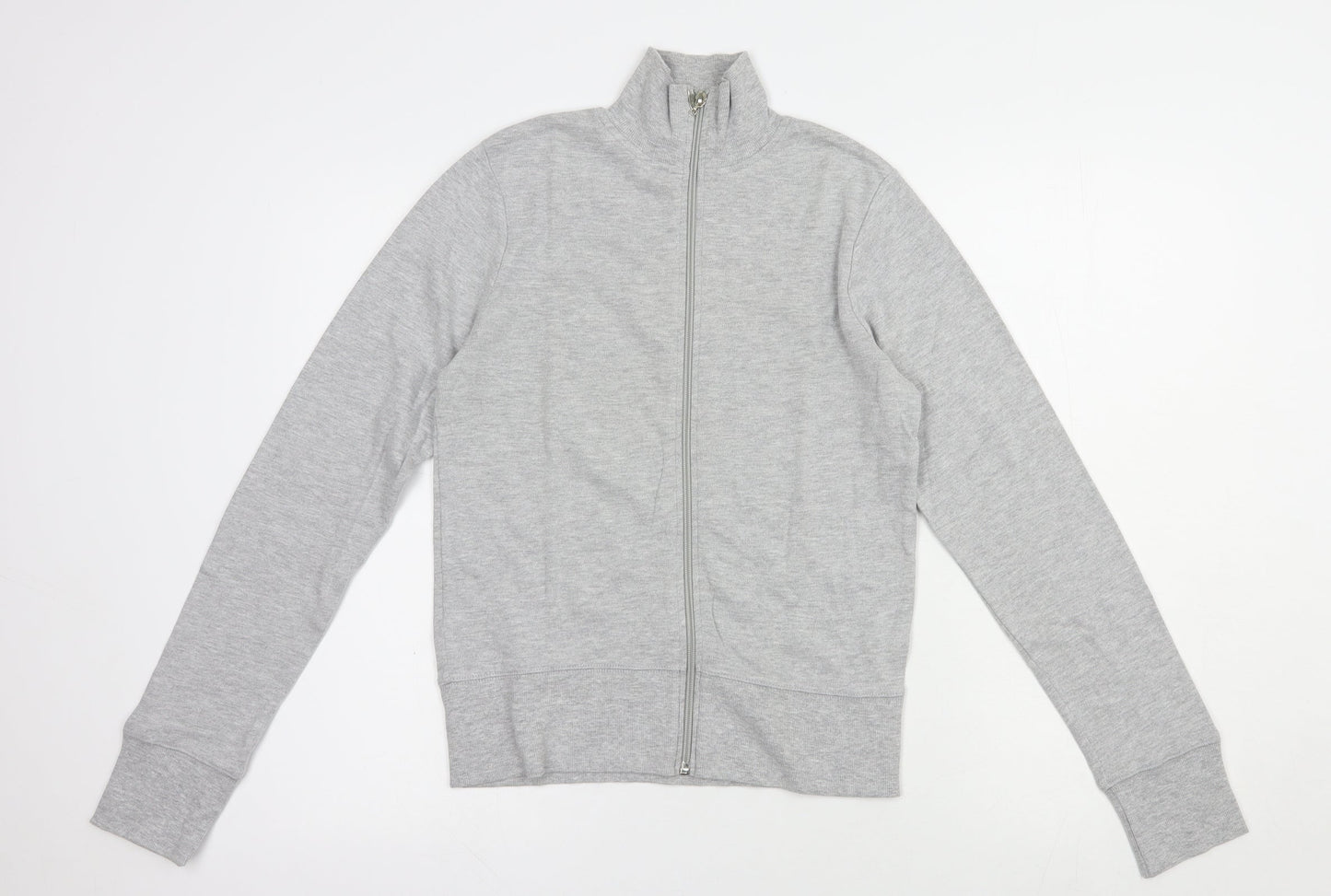 MK Womens Grey  Cotton Full Zip Sweatshirt Size 12  Zip