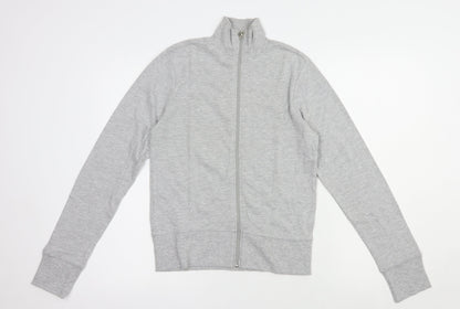 MK Womens Grey  Cotton Full Zip Sweatshirt Size 12  Zip