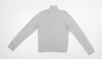 MK Womens Grey  Cotton Full Zip Sweatshirt Size 12  Zip
