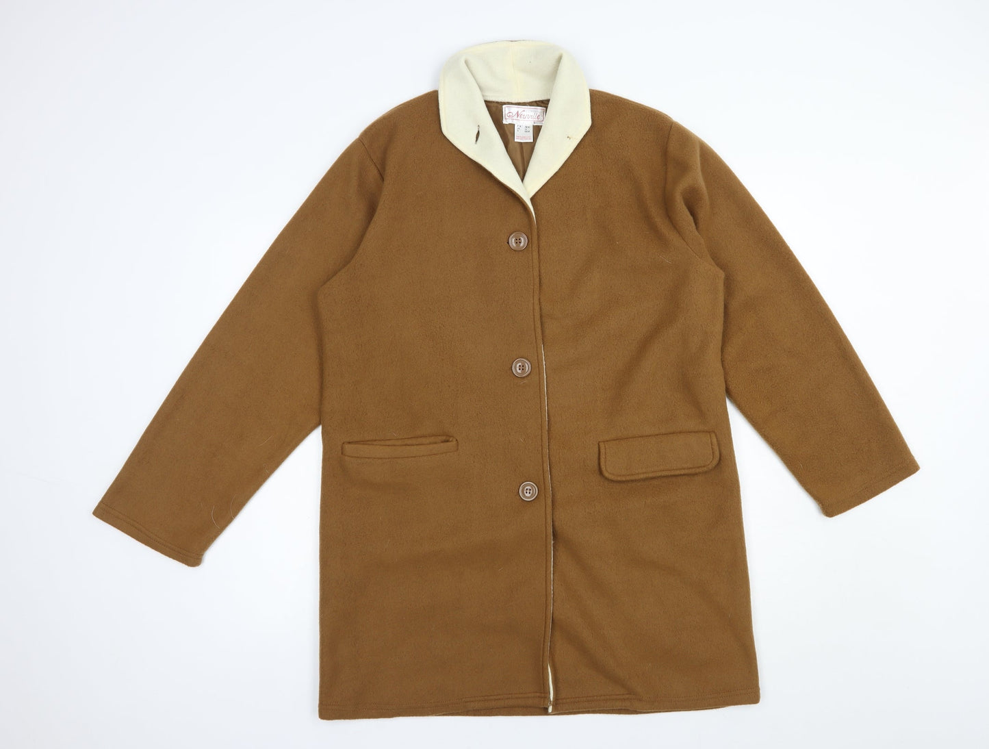 Womens UK Size 12 Neuville Brown Pea Coat