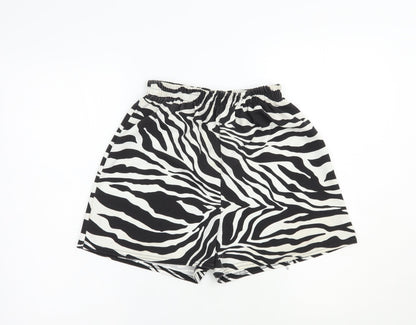 I SAW IT FIRST Womens White Animal Print Polyester Bermuda Shorts Size 6 L3 in Regular
