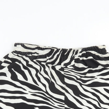 I SAW IT FIRST Womens White Animal Print Polyester Bermuda Shorts Size 6 L3 in Regular