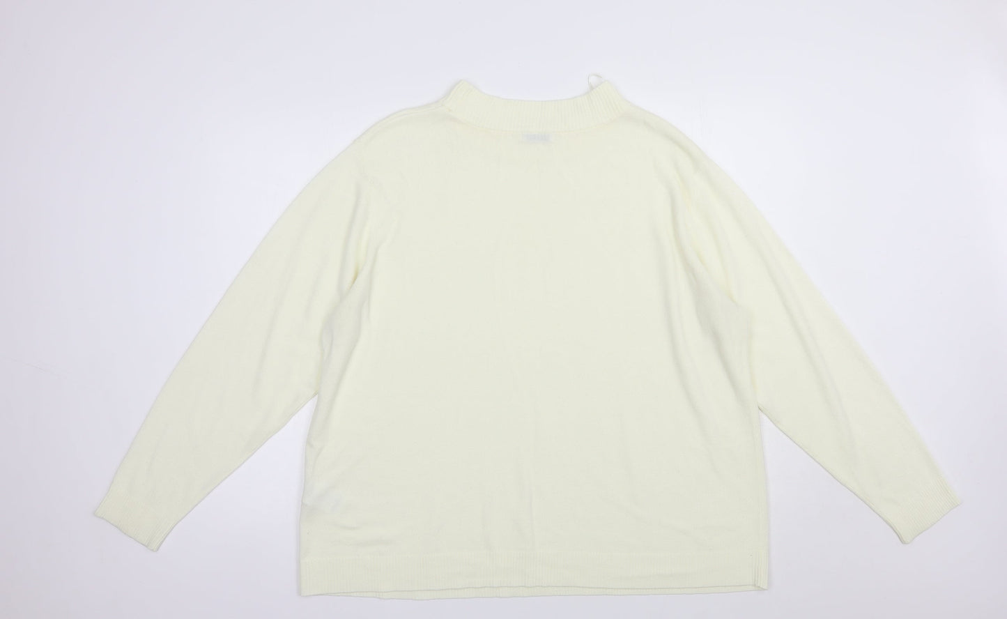 Womens UK Size 2XL Damart Ivory Pullover Jumper