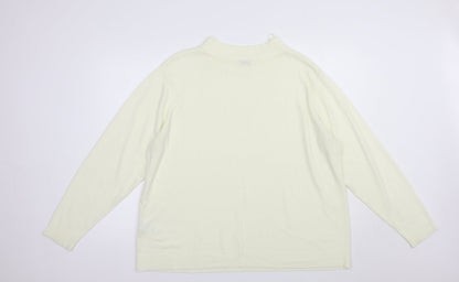 Womens UK Size 2XL Damart Ivory Pullover Jumper