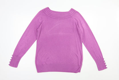 Womens UK Size 16 Marks Purple Pullover Jumper