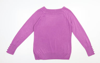 Womens UK Size 16 Marks Purple Pullover Jumper