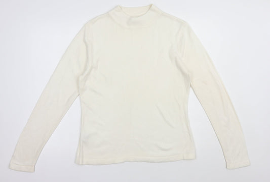 Womens UK Size 14 Papaya White Pullover Jumper